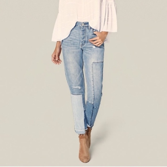 bebe Denim - NWT Bebe High Rise Dropped Hem Jeans Sz 30 #28